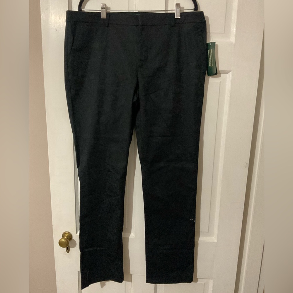 Women’s Ralph Lauren Black Damask Pants